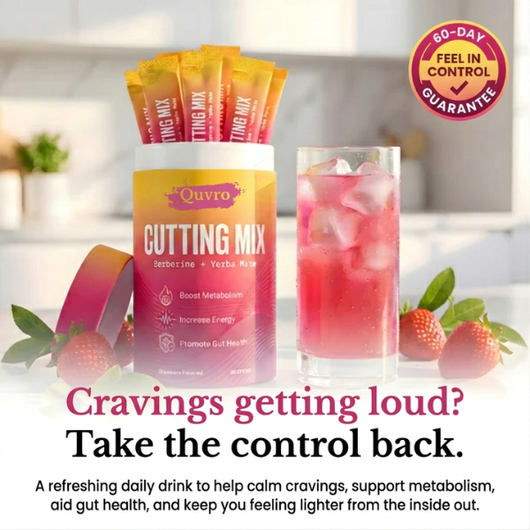 Quvro™ Cutting Mix | Strawberry Acai Craving Control Drink