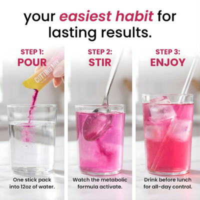 Quvro™ Cutting Mix | Strawberry Acai Craving Control Drink